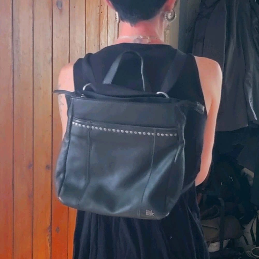 The Sak Leather Mini Backpack